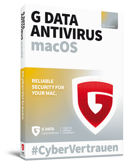 G DATA Antivirus Mac product packaging