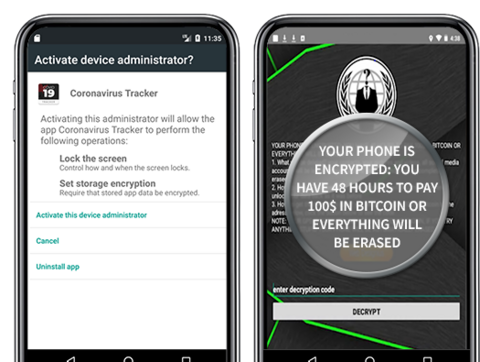 Von Corona-Tracking App erpresst