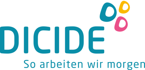 Der Cloud Solution Provider Dicide sorgt mit der G DATA Managed Endpoint Security powered by Microsoft Azure für den Schutz seiner Kunden. Logo von Dicide