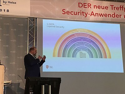 Matthias Koll erklärt das G DATA Layered Security-Konzept
