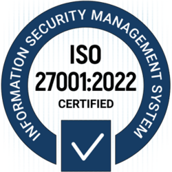 Logo Zertifizierung nach ISO 27001:2022