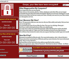 Massive Infektionswelle mit "WannaCry"-Ransomware ausgebrochen