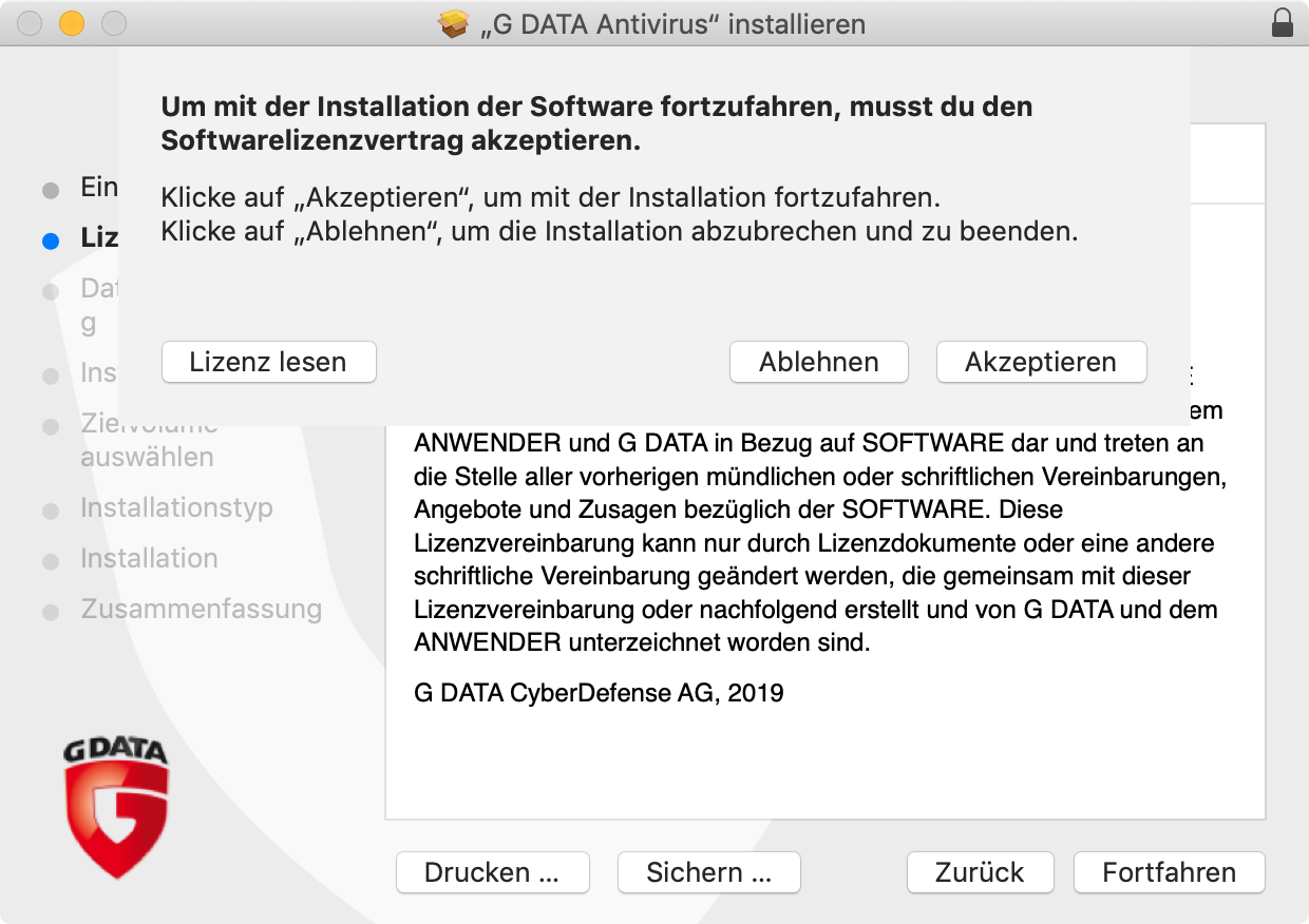 Antivirus Mac: Installation und Aktivierung | G DATA