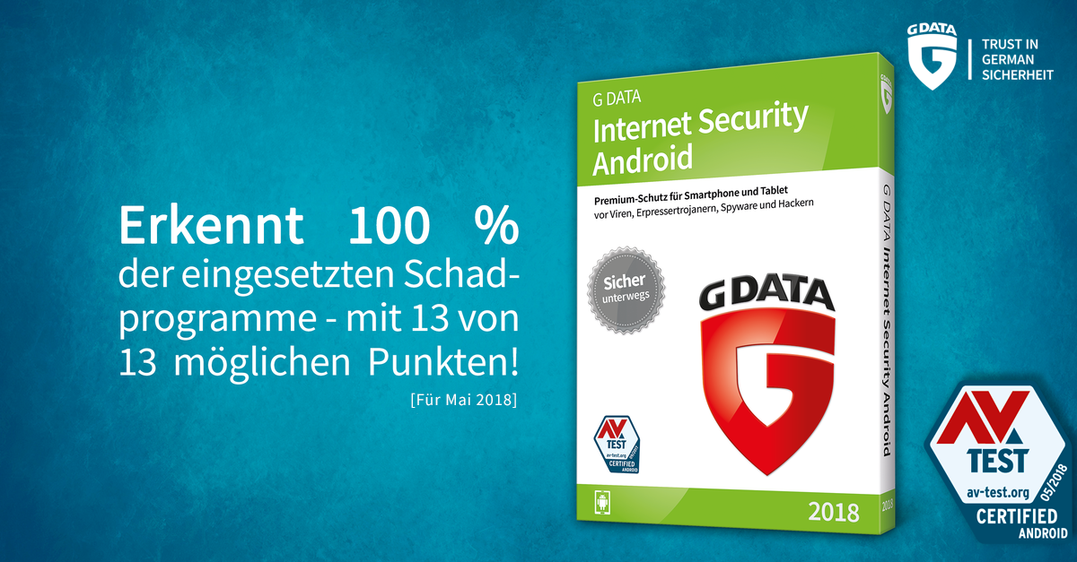 Volle Punktzahl für G DATA