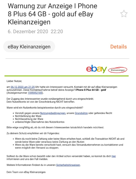 Ebay kleinanzeigen