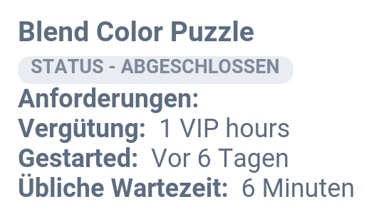 Die Aufgabe und Vergütung im Rückblick
