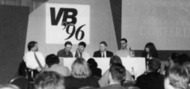 VB-Konferenz 1996: Das Abschlusspanel (Foto: Virus Bulletin)