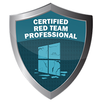 Logo Zertifikat "Certified Red Team Professional"