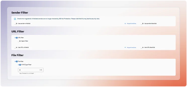 Keep annoying spam messages at bay Filter of G DATA Mail Protection
