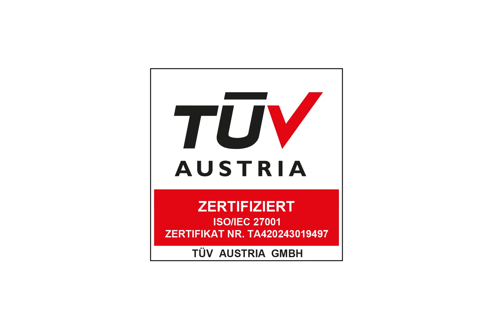ISO/IEC 27001:2022 Zertifizierung von TÜV Austria