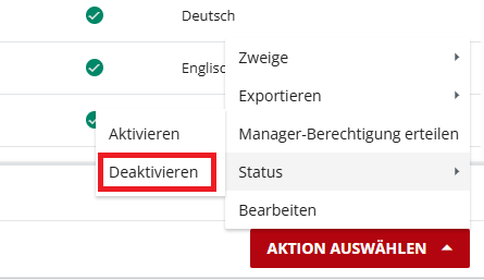 Mehrere Benutzer deaktivieren