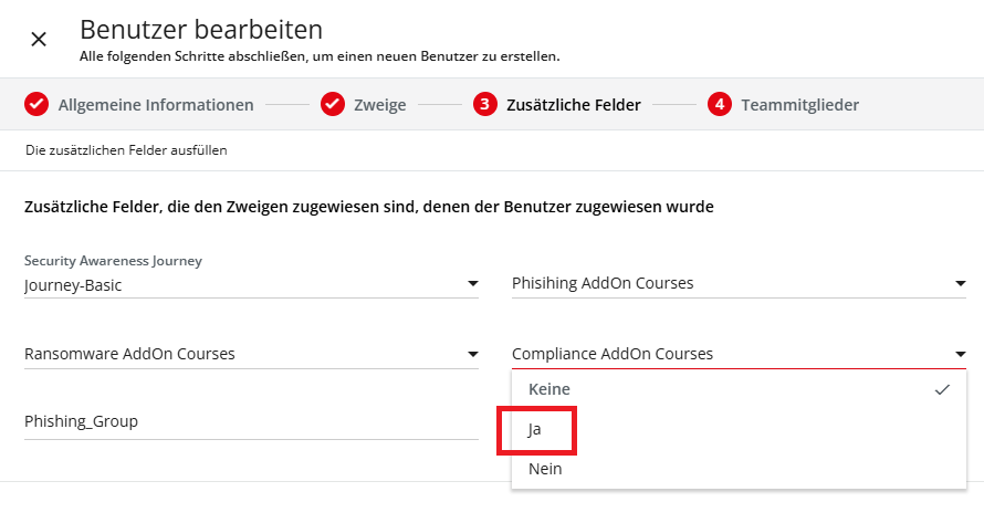 Weitere Lernpläne auswählen
