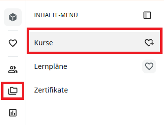 Ansicht Kurse