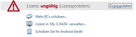 Lizenzproblem