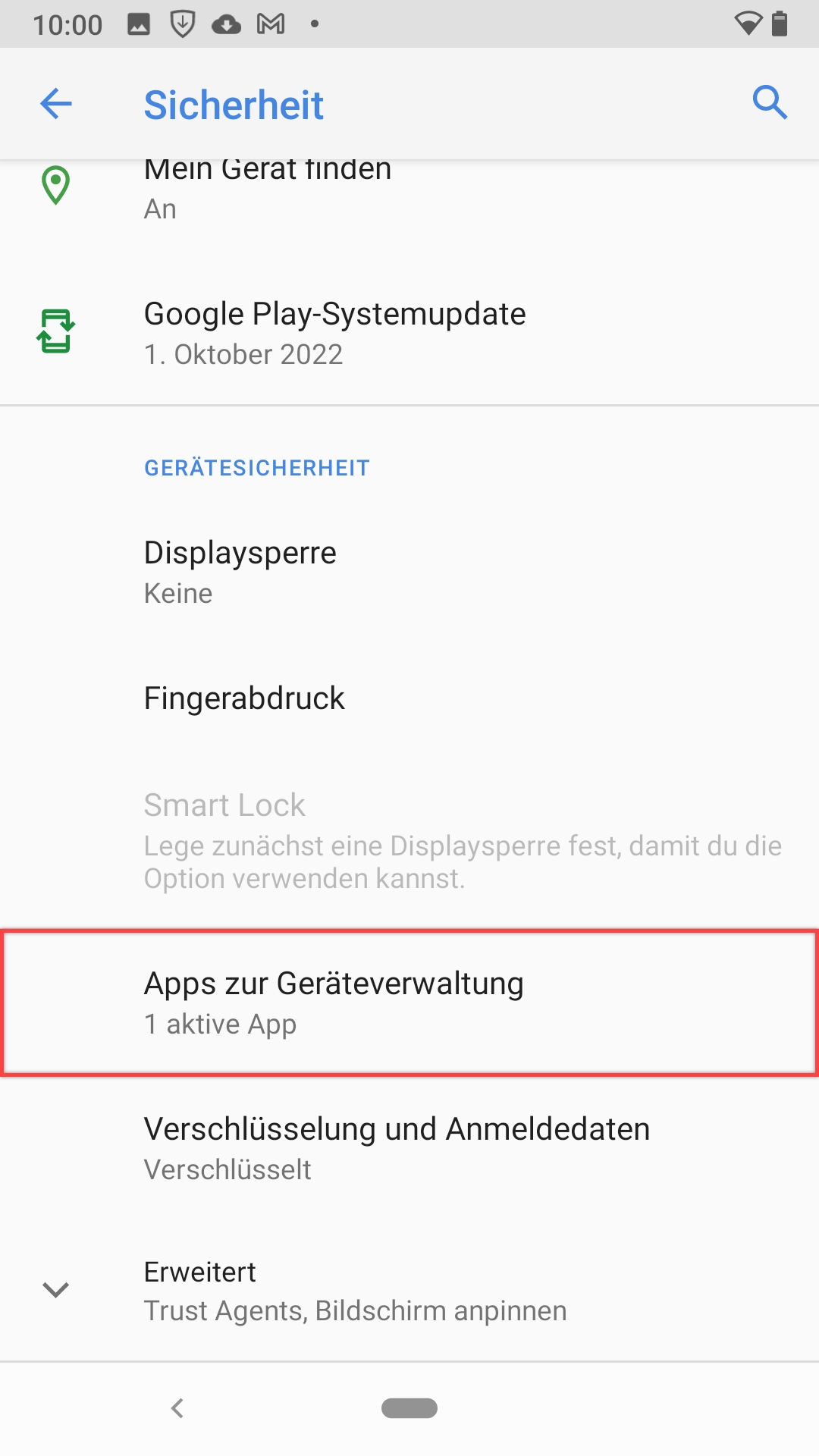 Deinstallation MSA Android