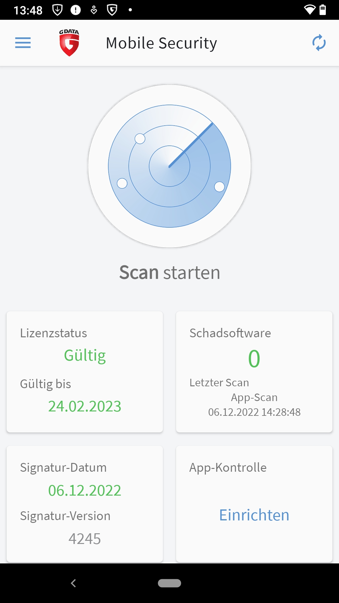 Virenprüfung durchführen