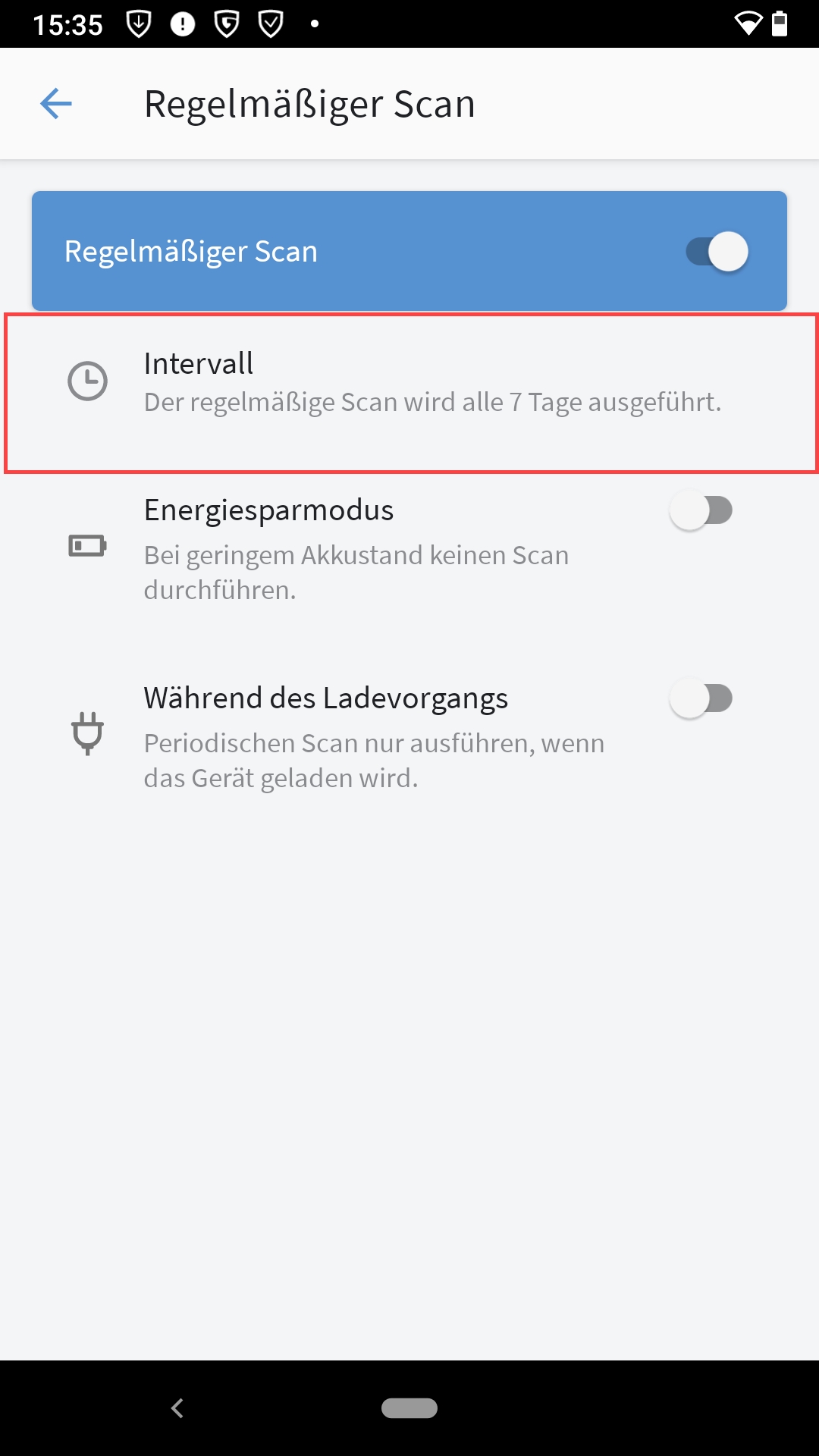 Virenprüfung durchführen