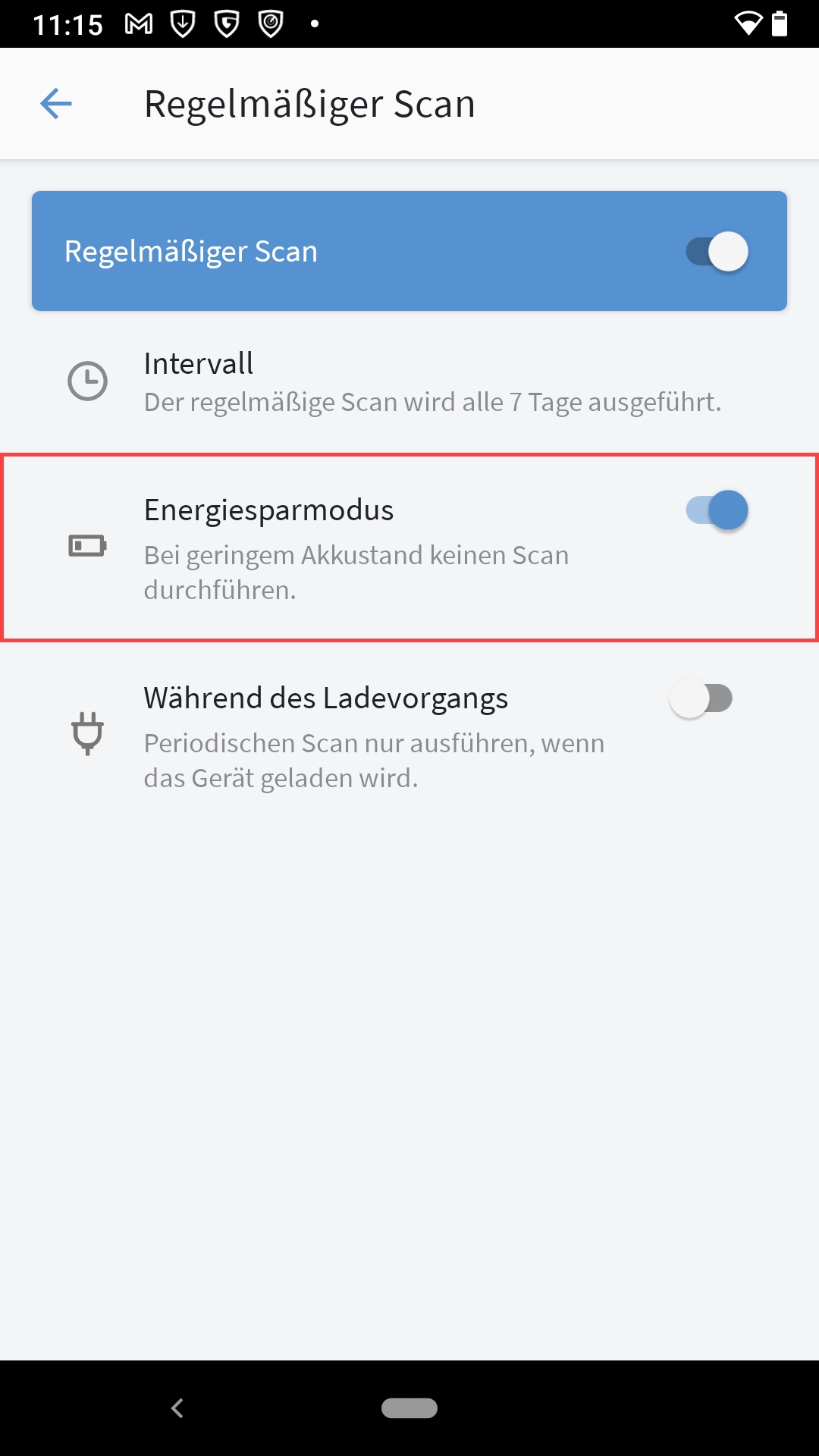 Virenprüfung durchführen