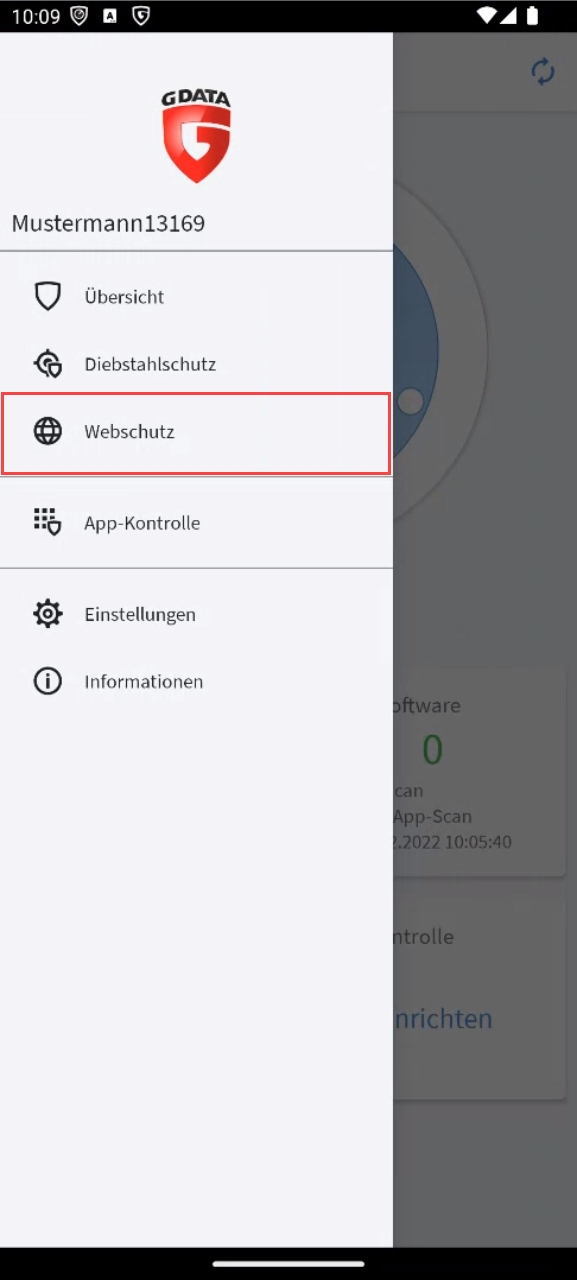WebSchutz aktivieren