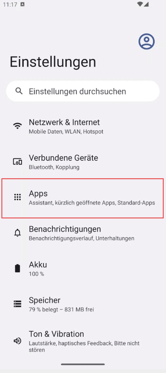 WebSchutz aktivieren nach APK Installation