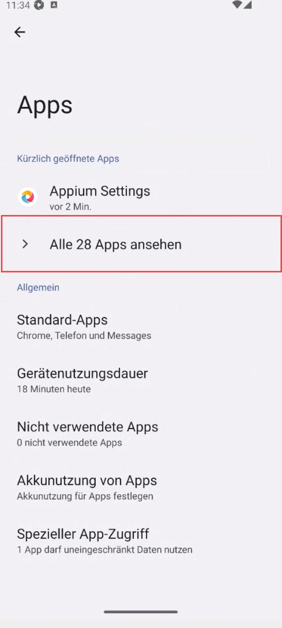 WebSchutz aktivieren nach APK Installation