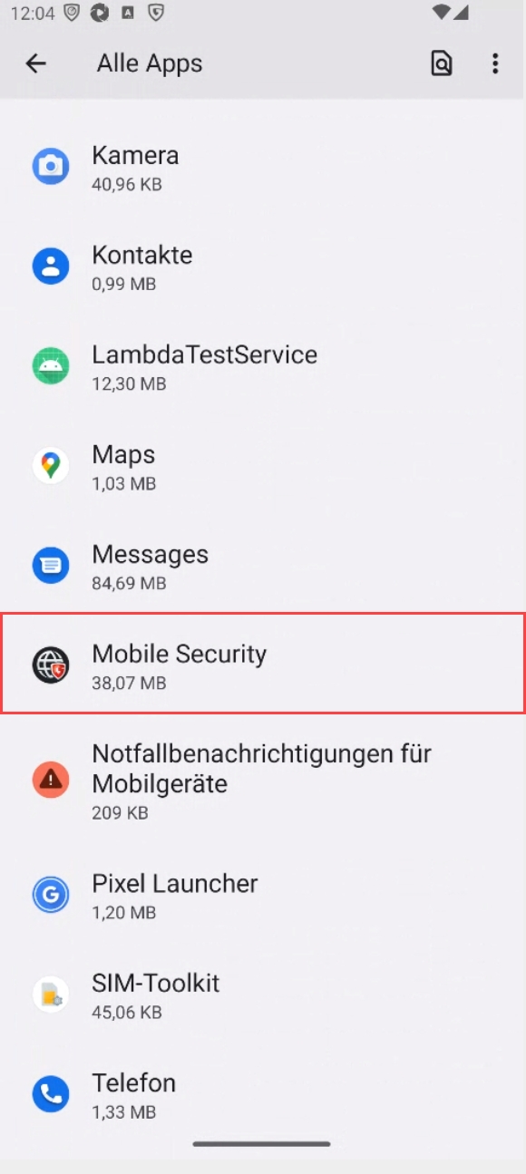 WebSchutz aktivieren nach APK Installation