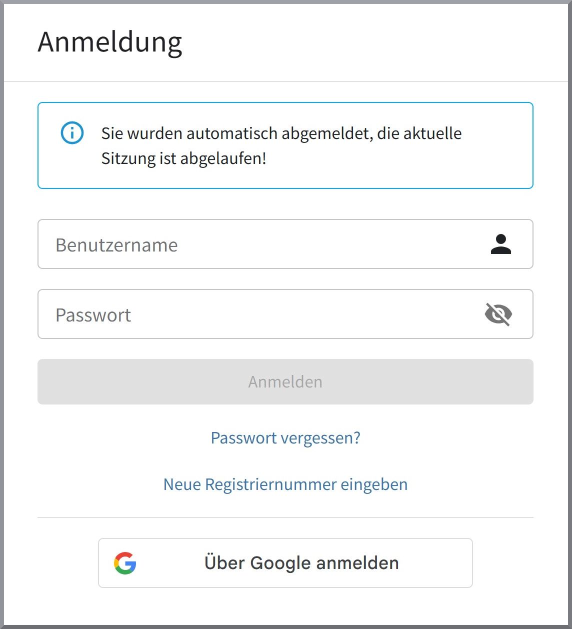 Anmeldung