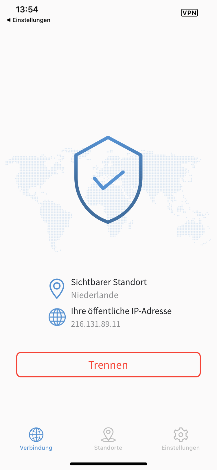 Installation VPN für iOS