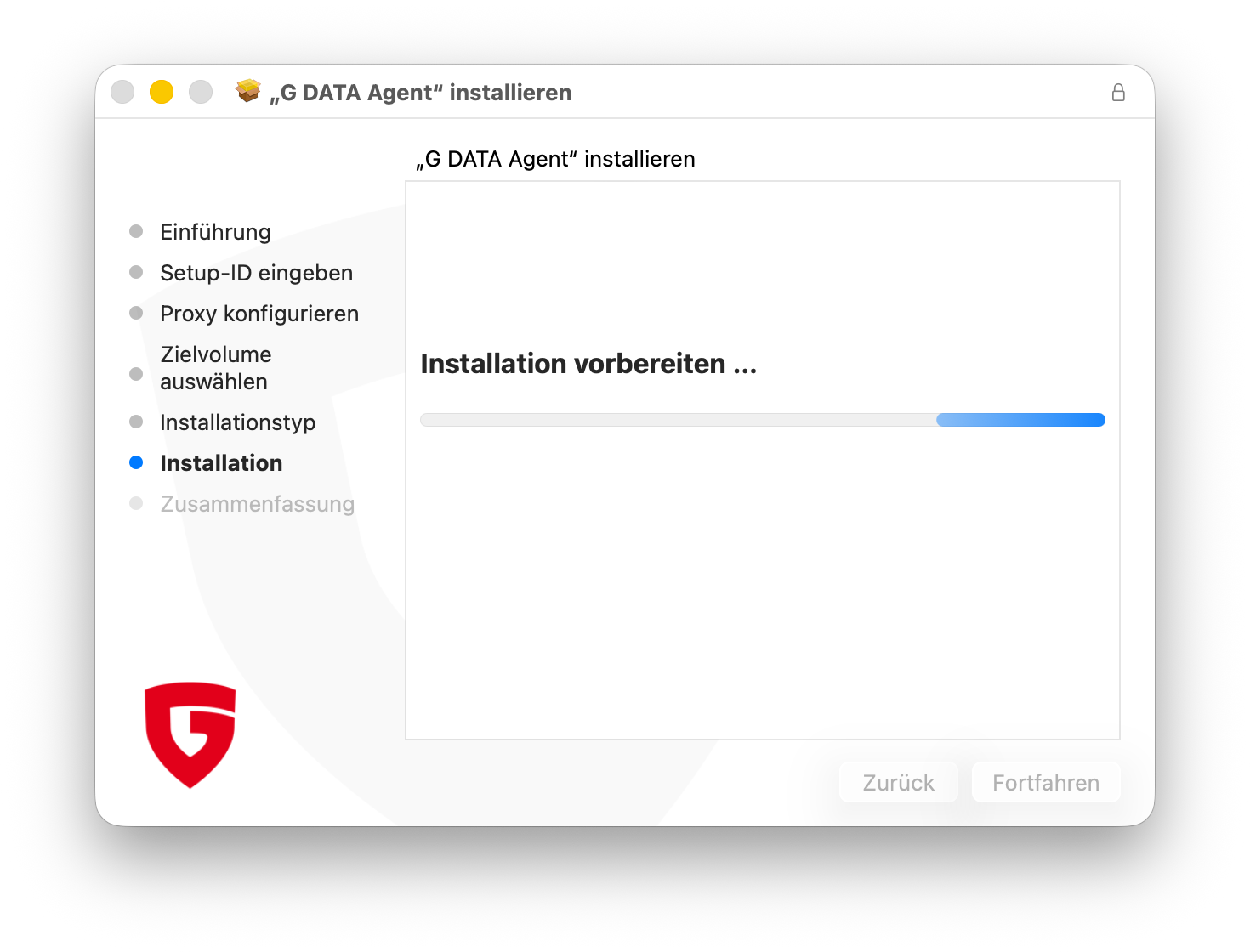 Installationsprozess