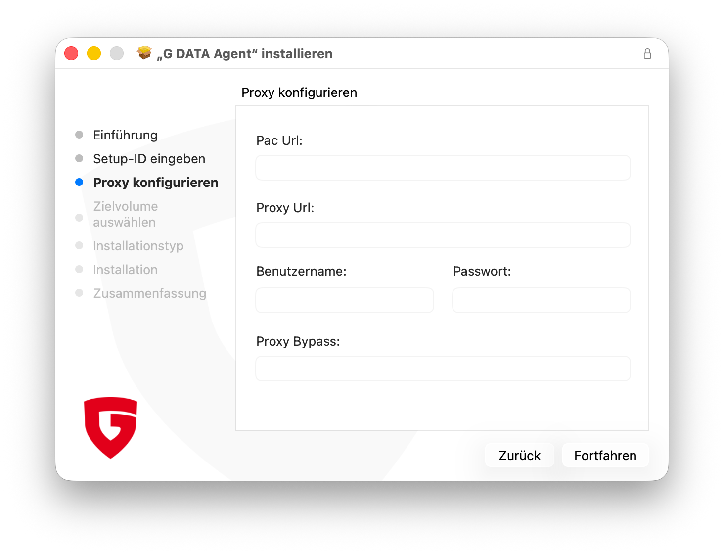Konfiguration Proxyserver