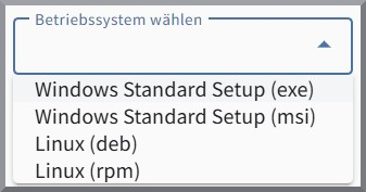 Wahl Betriebssystem