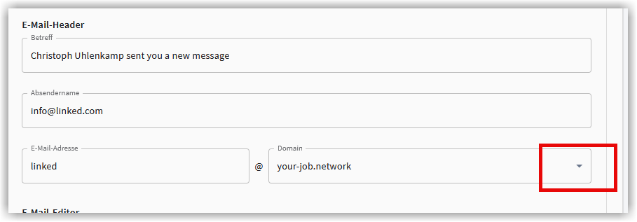 E-Mail Header