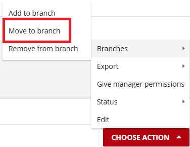 Move Learners to Another Branch