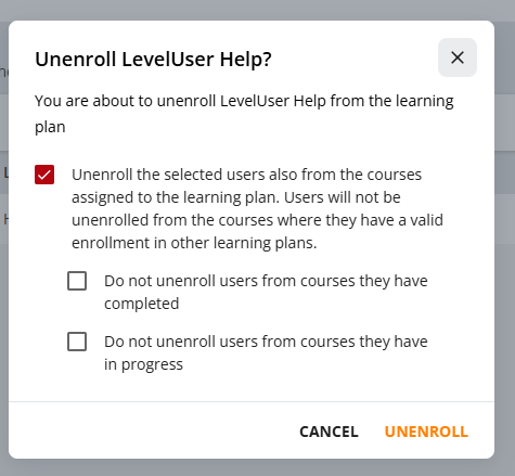 Unenroll User