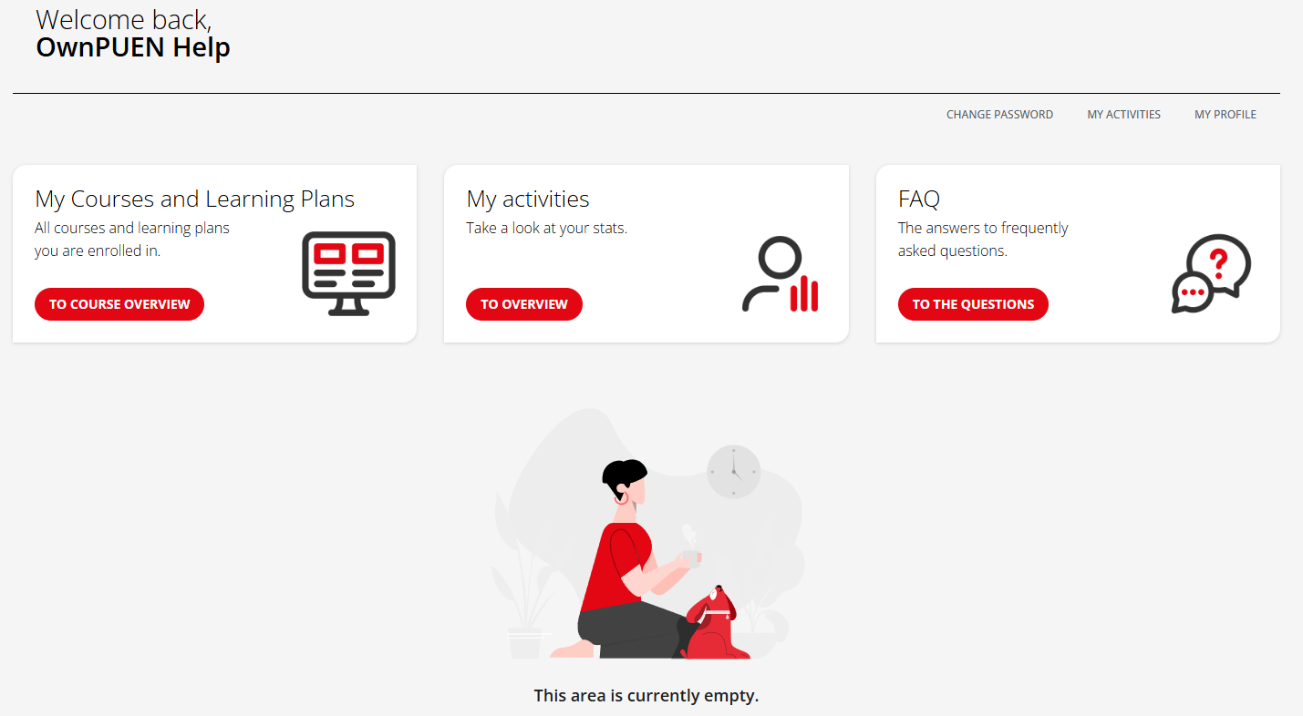 Dashboard selbstverwaltete Learning plans