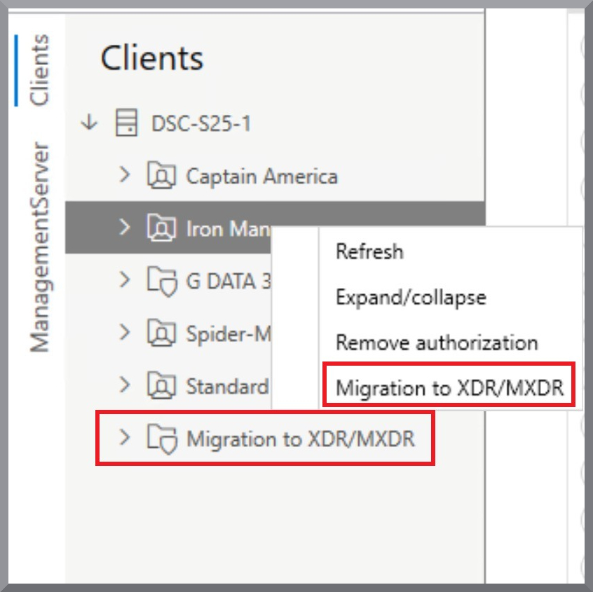 Start migration
