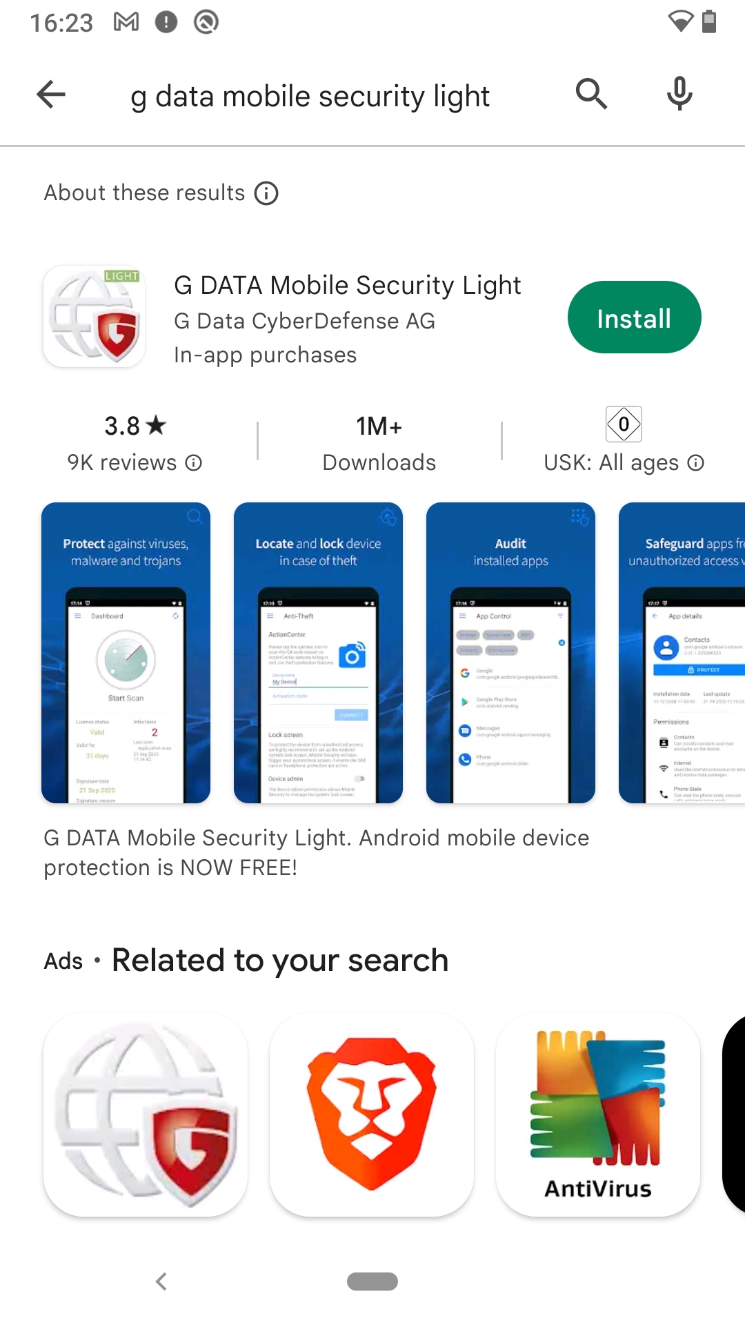 Install light version Playstore