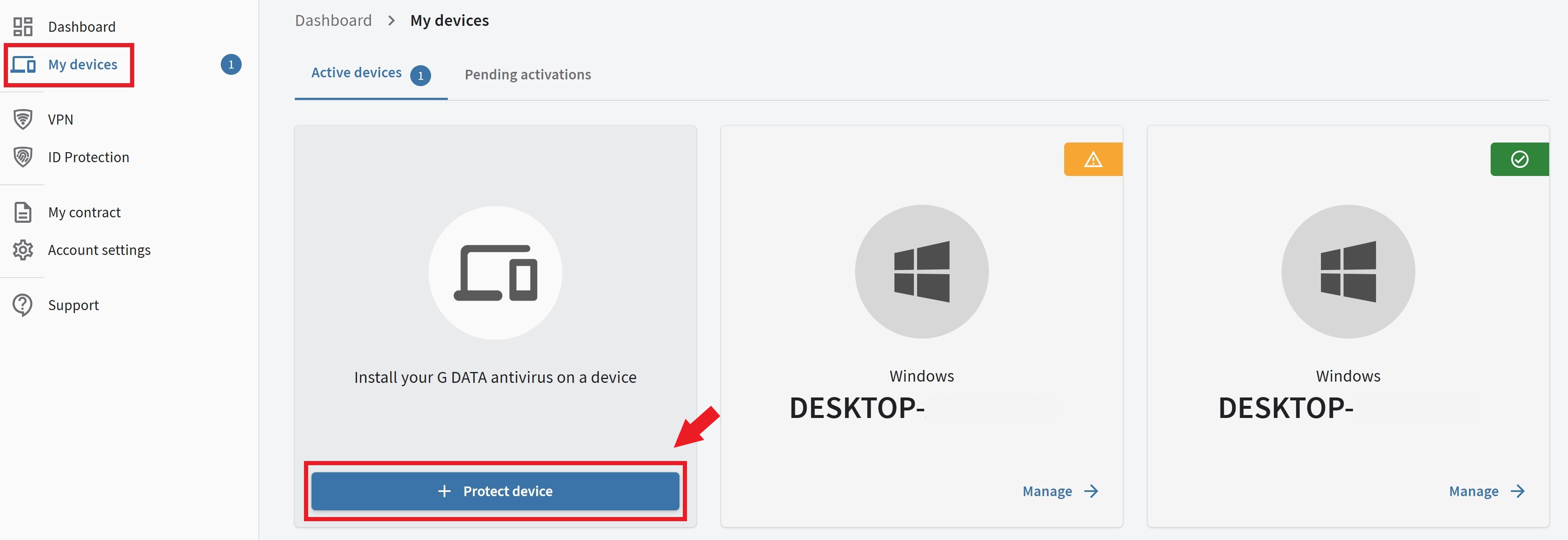 Protect additional device