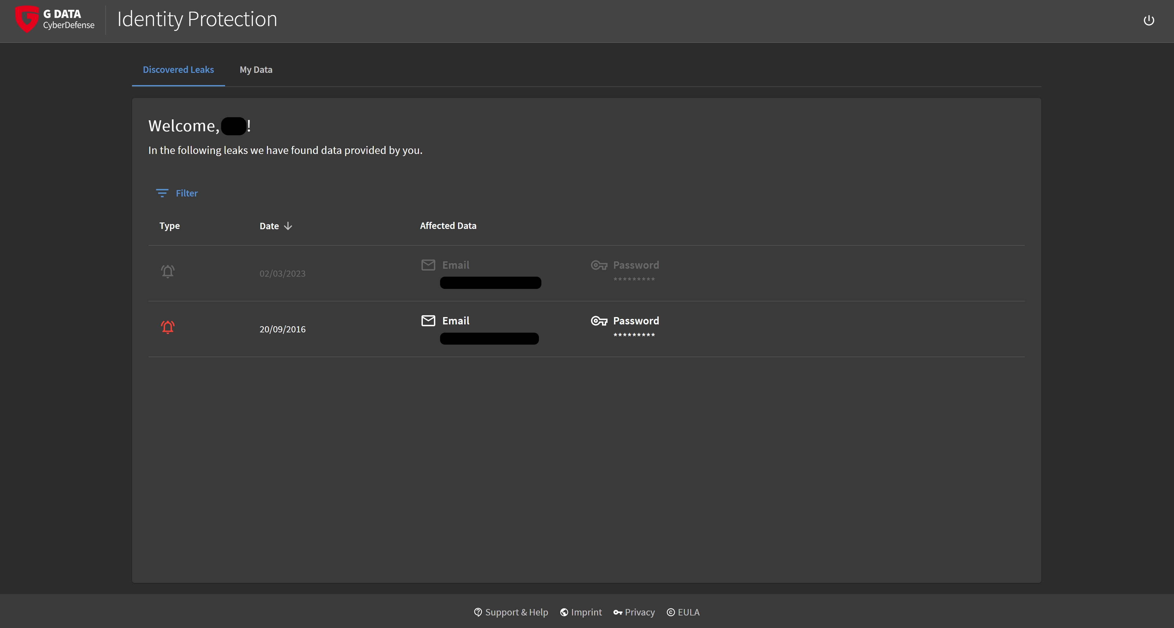 G DATA IdentityProtection