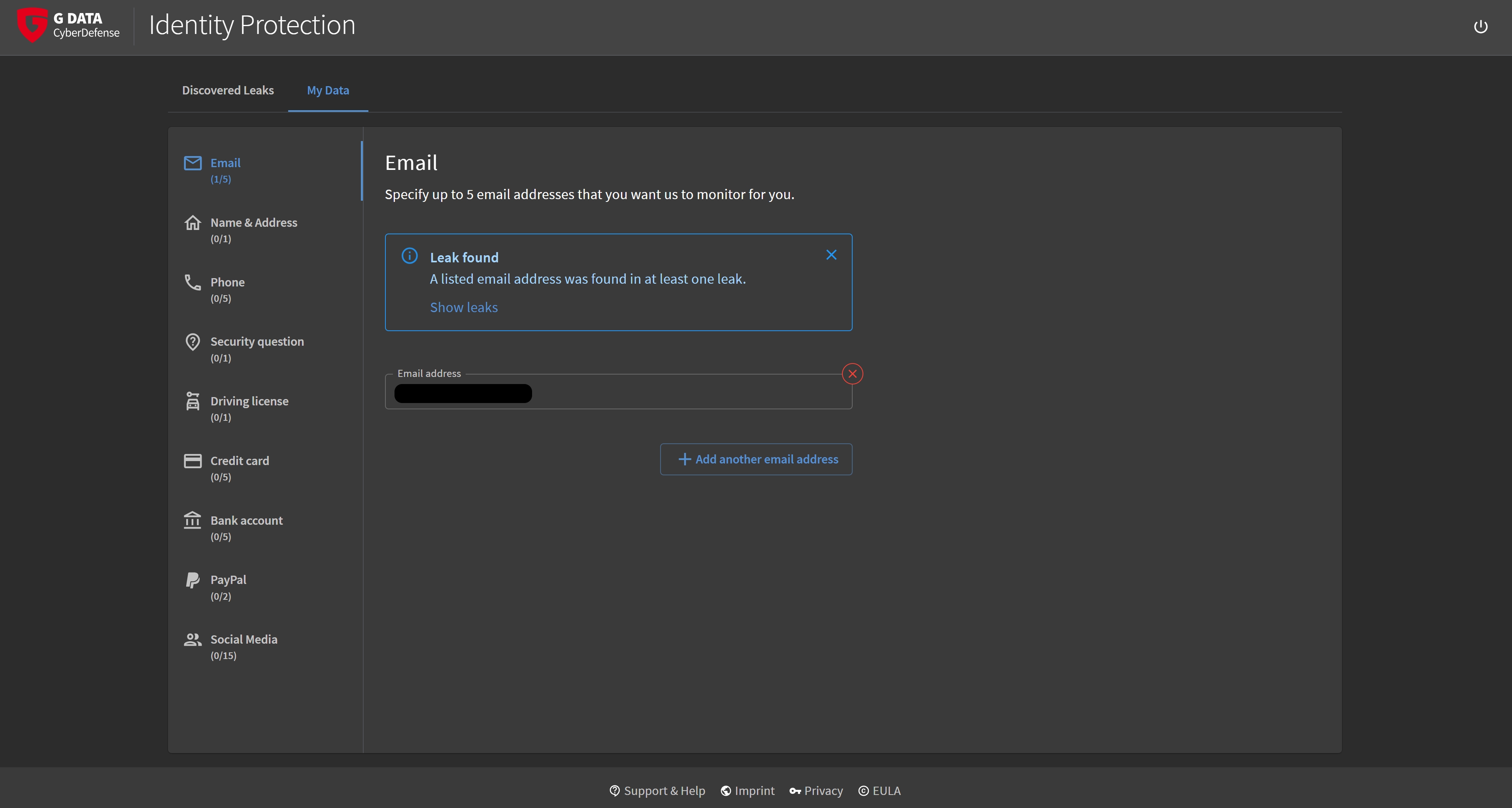G DATA IdentityProtection