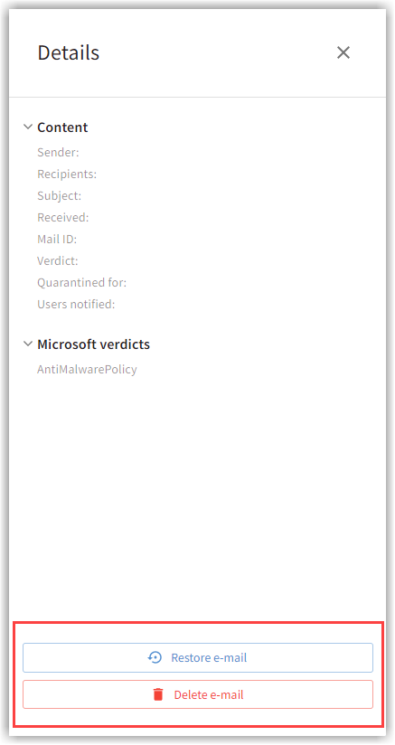 G DATA 365 | Mail Protection Detail page button