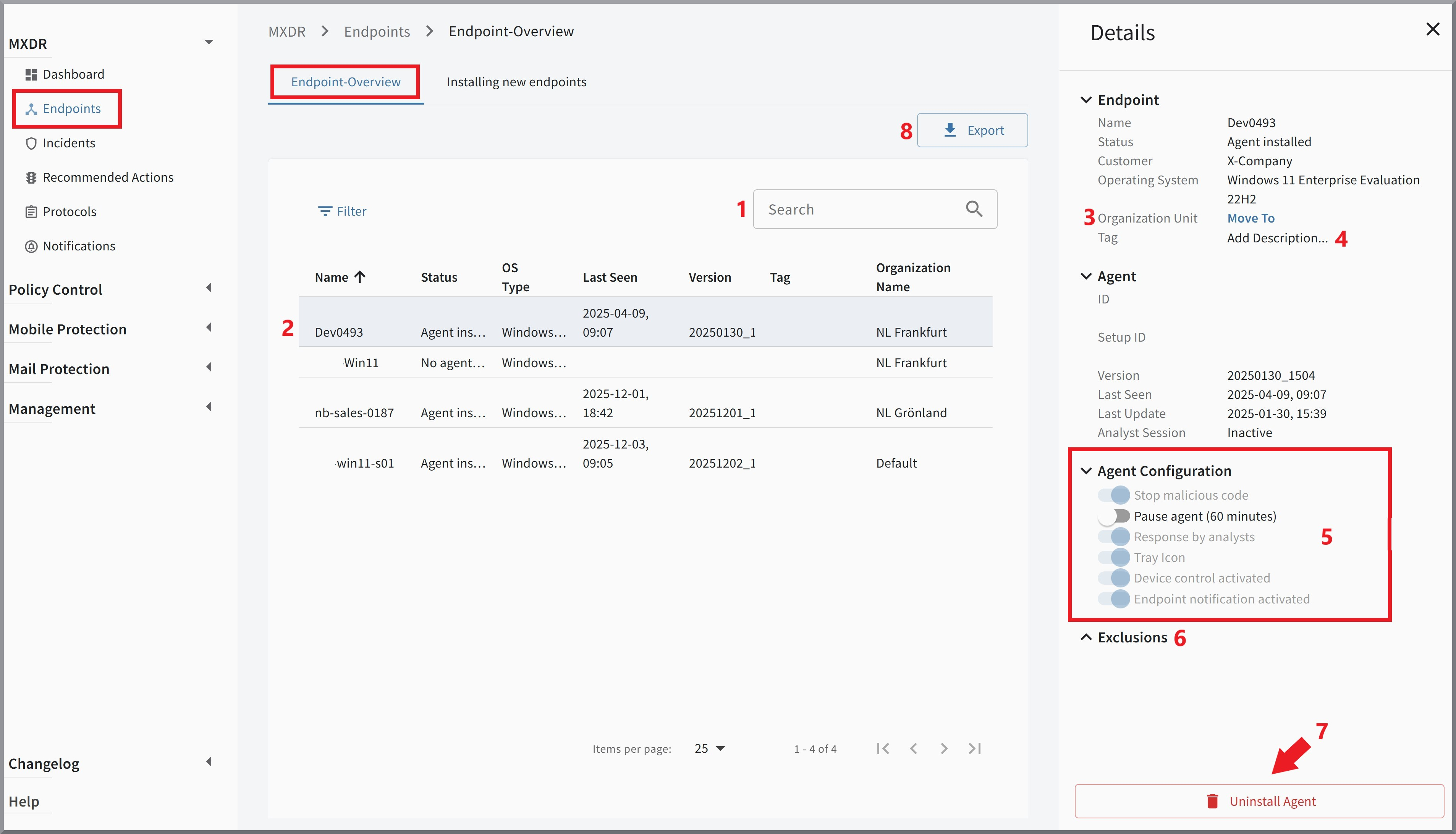 G DATA 365 | MXDR Endpoints