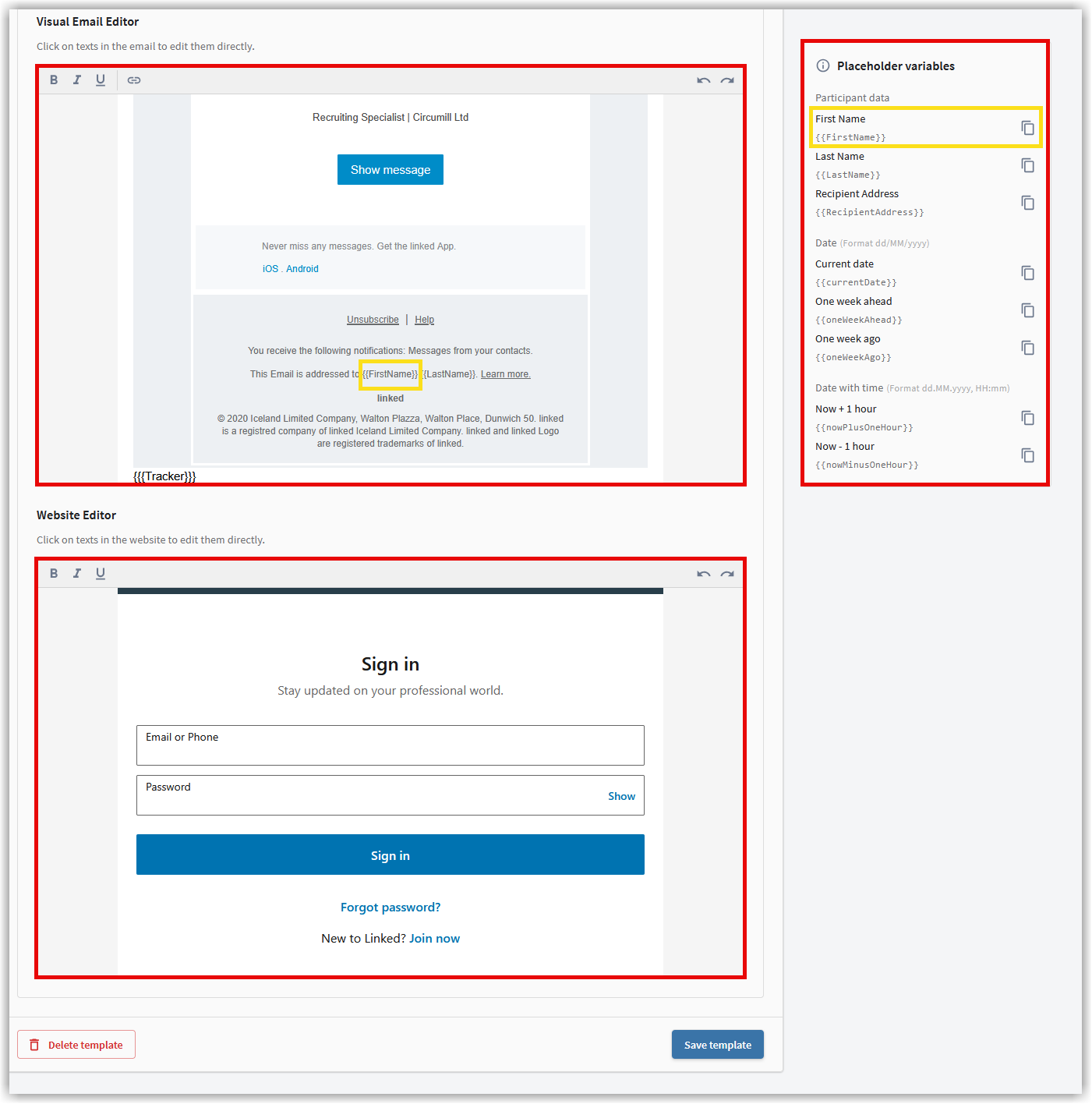 E-Mail Editoren
