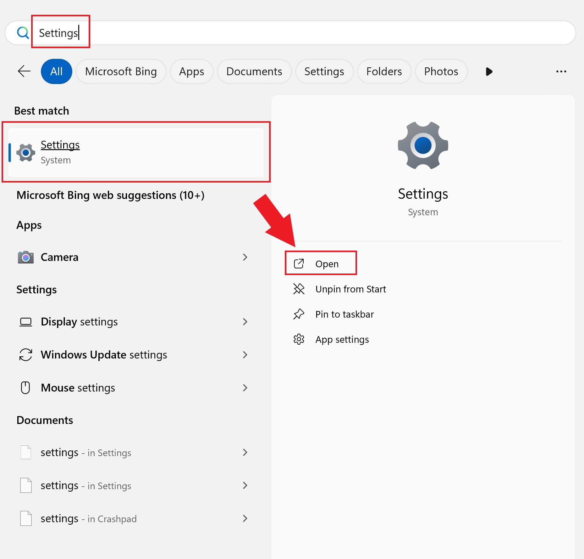 Windows Einstellungen