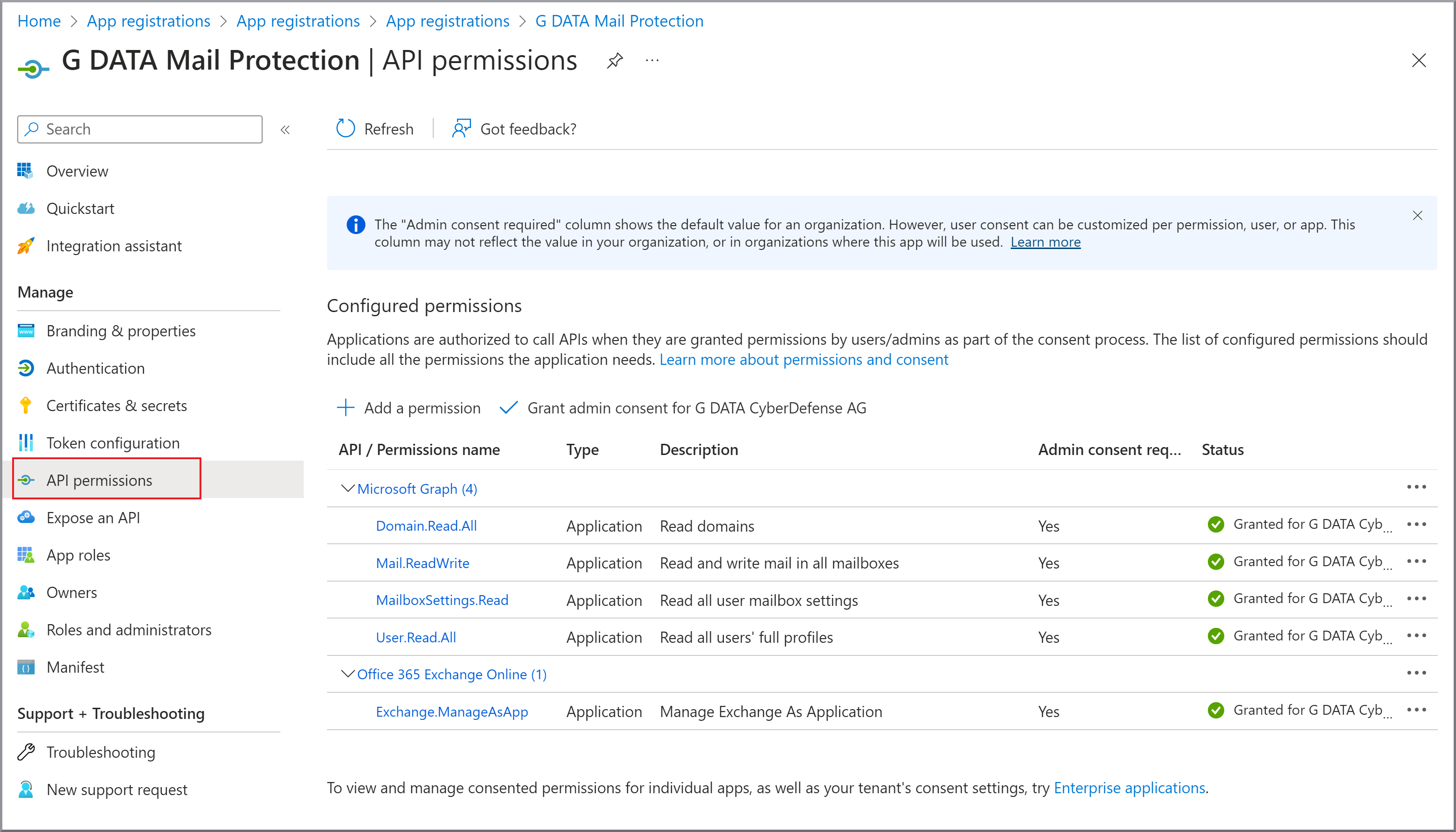 G DATA 365 | Mail Protection API}