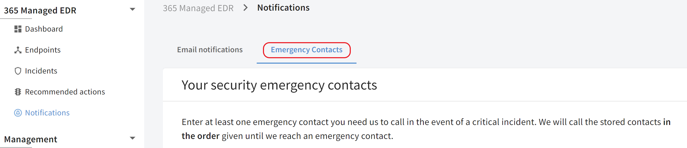 G DATA MXDR Cadena de emergencia