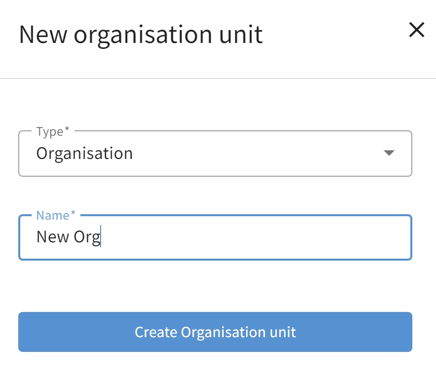 G DATA MXDR Crear unidad organizativa