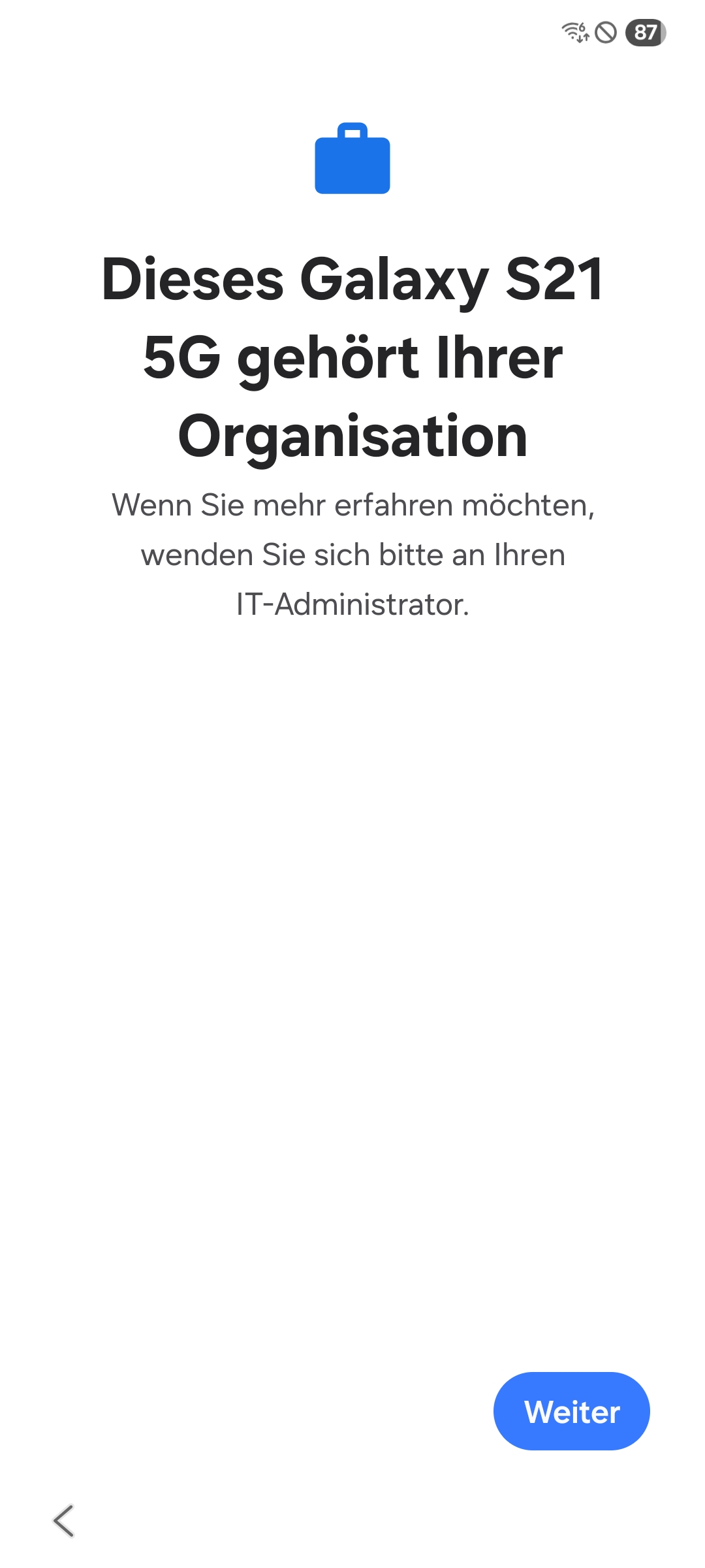 Appartenance à l’organisation