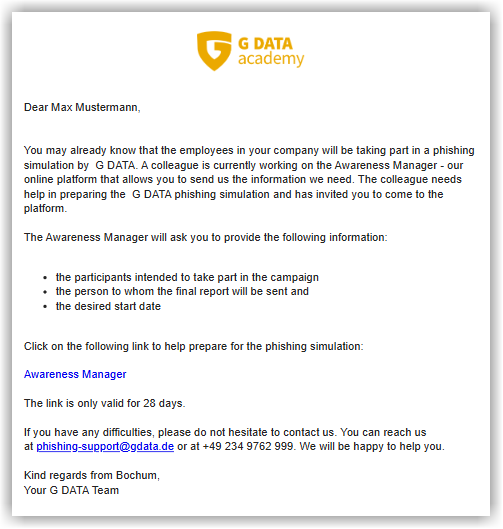E-mail adressé à la personne ajoutée