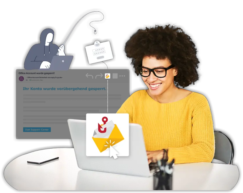 Page d’accueil de G DATA Phishing Simulation